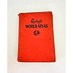 Replogle World Atlas New Census Edition 1953 Book